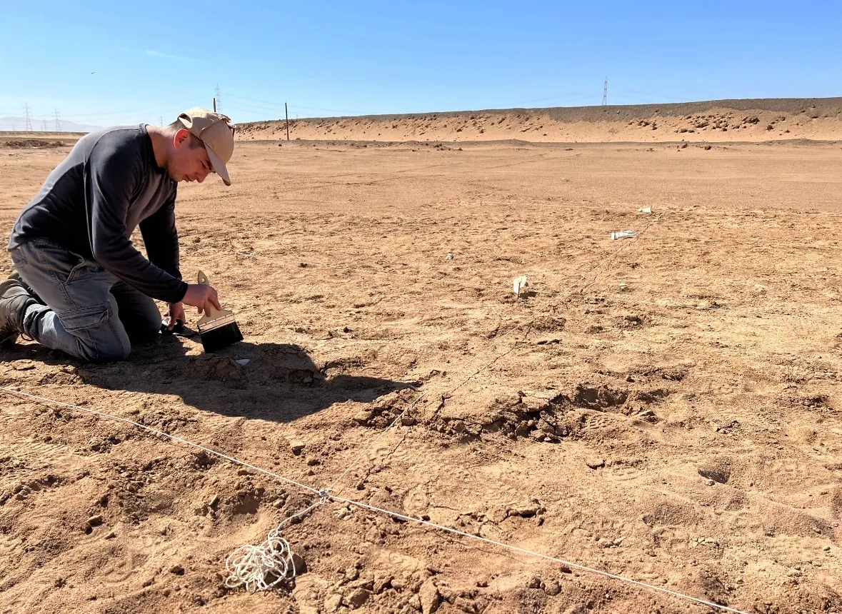 Prospección arqueológica en terreno