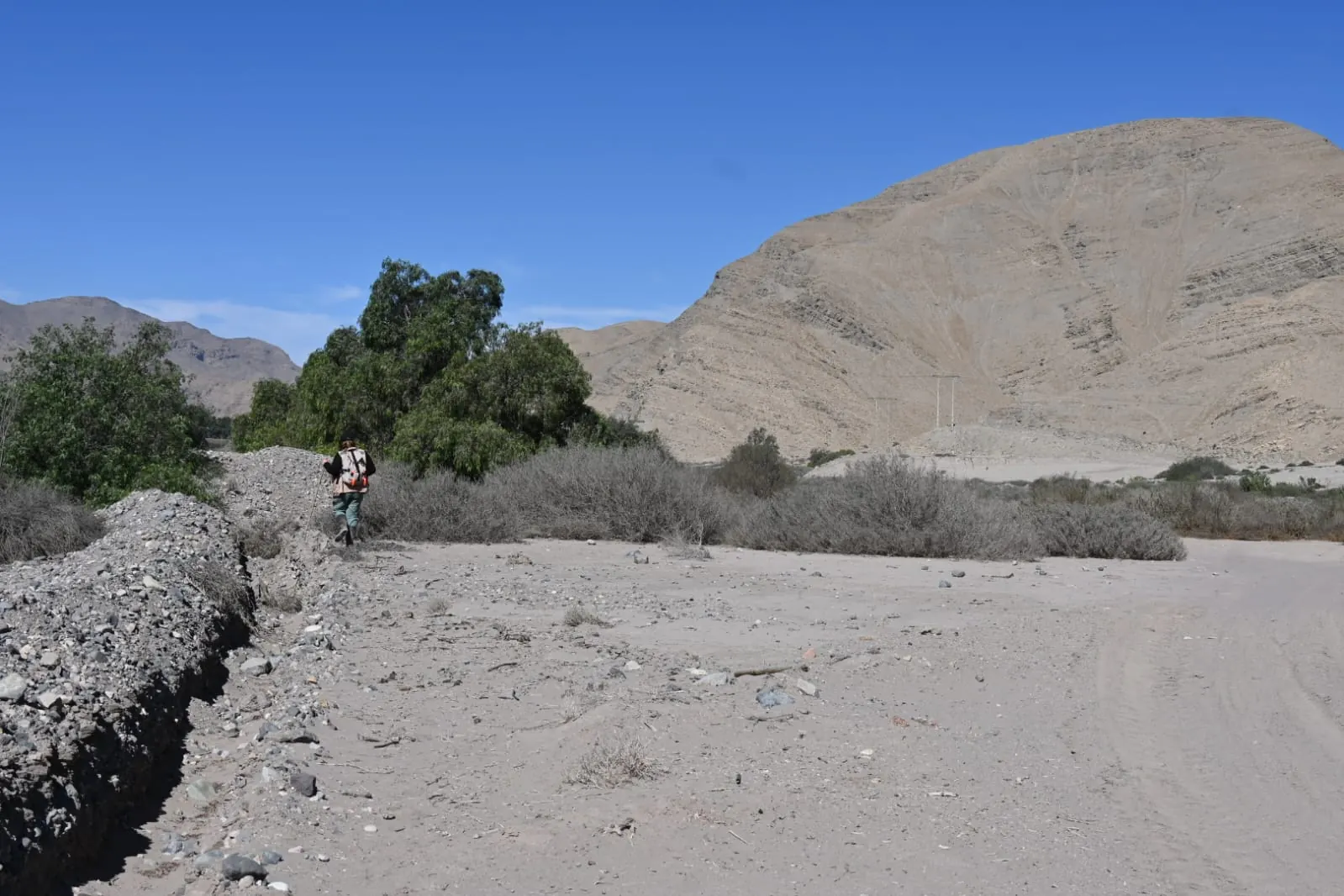 Quebrada y terreno de emplazamiento